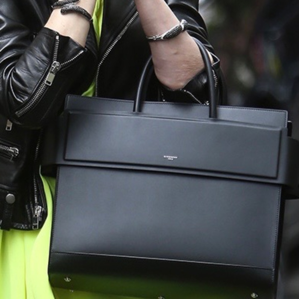 Givenchy Medium Horizon Dark Blue Mastic Bag